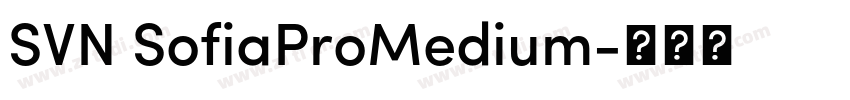 SVN SofiaProMedium字体转换